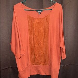 Orange Knit Sweater